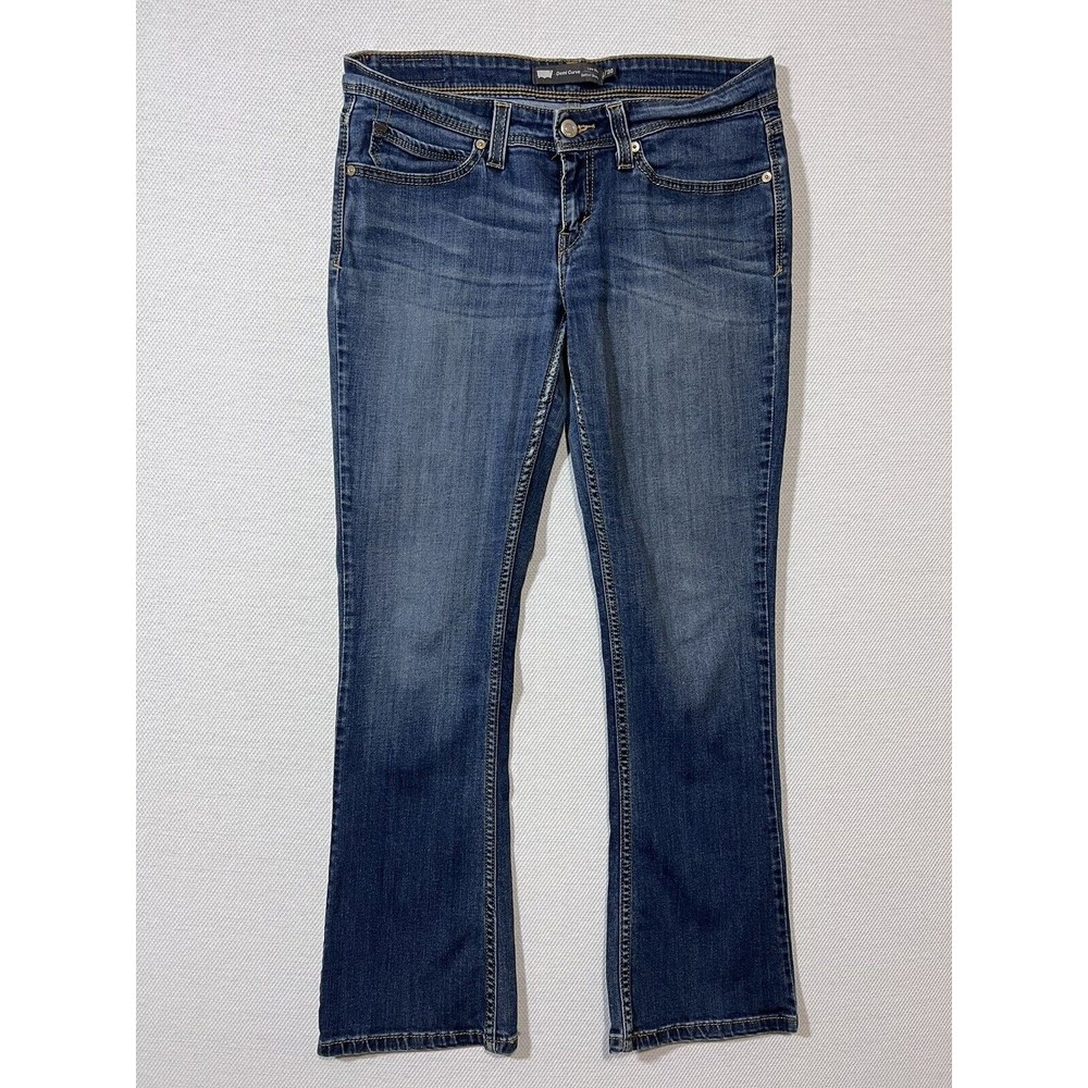Levis Jeans Women 11 / 30 (32x29 Actual) Demi Curve Low Rise Bootcut Skinny Blue